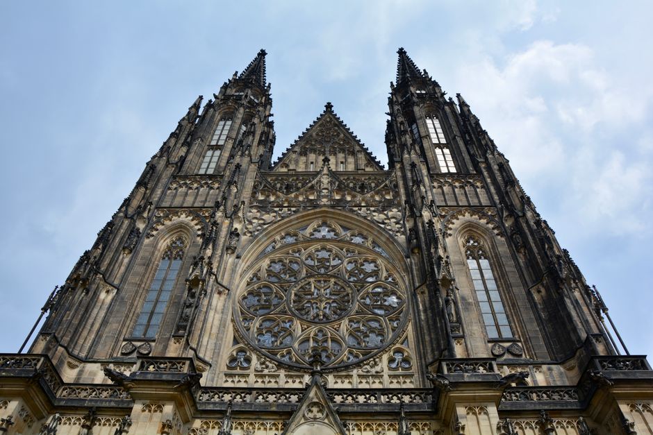 Historic architecture at St. Vitus Cathedral