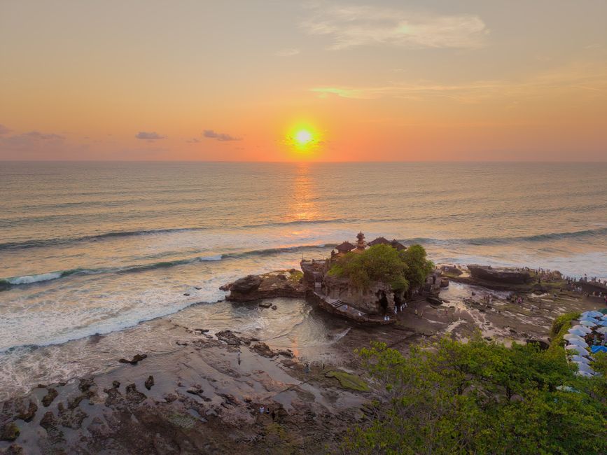 Tanah Lot Temple at golden hour