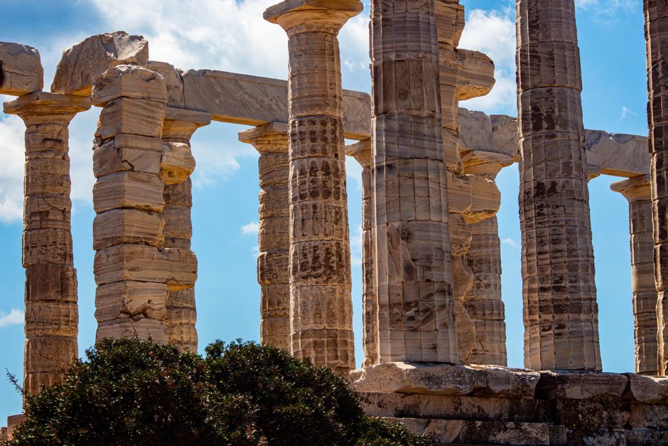 Inside Temple of Olympian Zeus