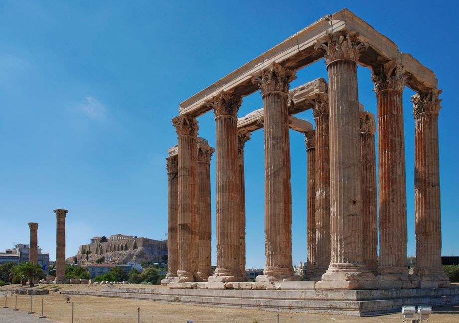 Tickets and entrance at Temple of Olympian Zeus