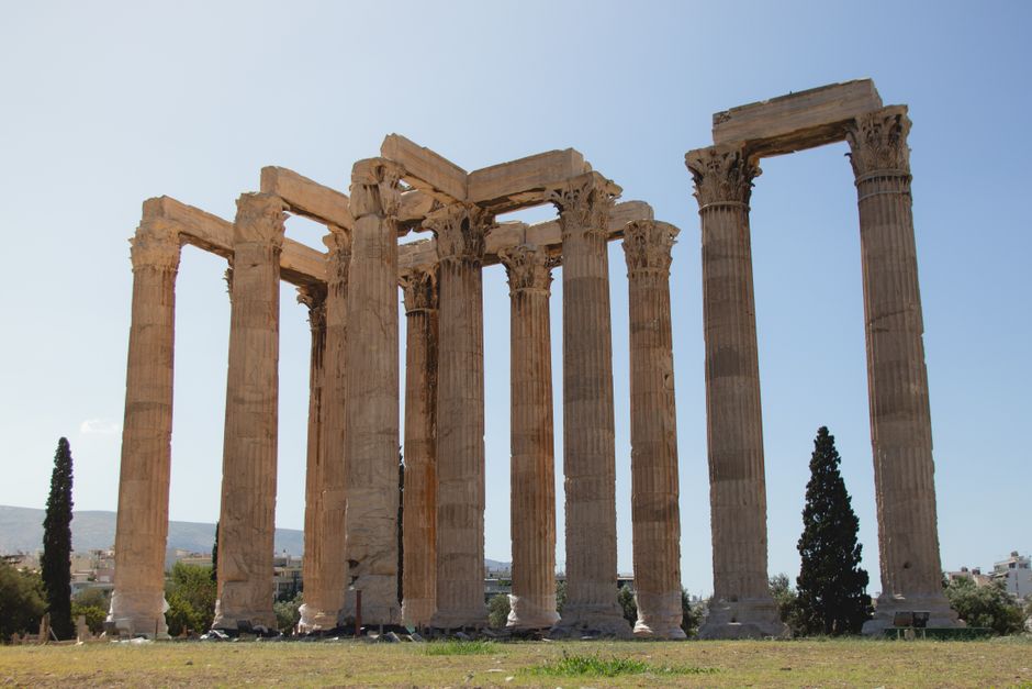 Temple of Olympian Zeus main exterior view
