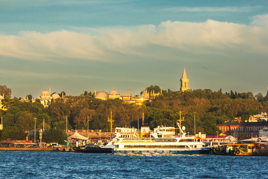 Topkapi Palace at golden hour