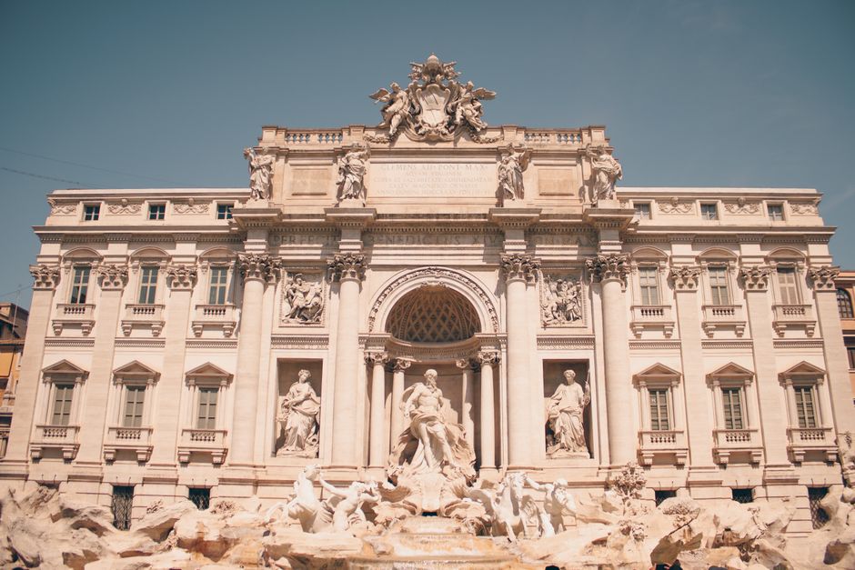 Trevi Fountain main exterior view