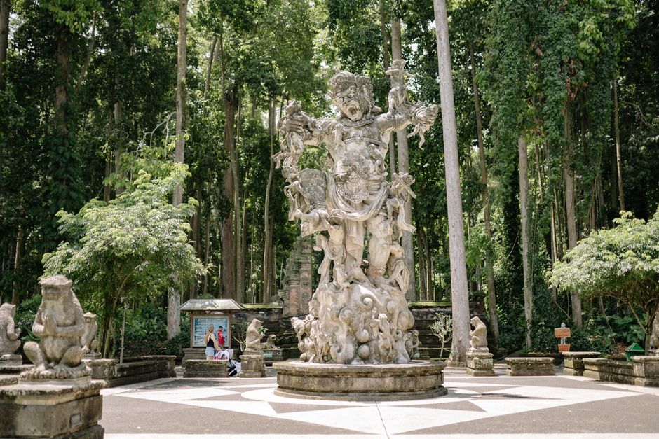 Historic architecture at Ubud Monkey Forest